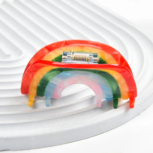 Rainbow Acetate Claw Clip Hair Accessories for Women