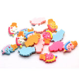 Resin Beads Unicorn Ice Cream Charms Hair Bow DIY Accessory