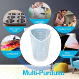 Resin Mixing Cups Moulds Transparent Measuring Cups DIY Art Crafts