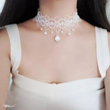 Crystal Necklace Choker Collar Palace Gothic Personality