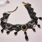 Crystal Necklace Choker Collar Palace Gothic Personality