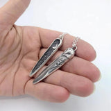 Vintage Owl Star Moon Pendant Necklace for Couples