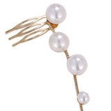 Pearl Hair Chain Braid Tiara Y2k Accessories for Women