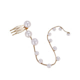 Pearl Hair Chain Braid Tiara Y2k Accessories for Women