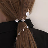 Pearl Hair Chain Braid Tiara Y2k Accessories for Women