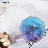 Silicone Round Tray Mold Diamond Bottom Resin Casting DIY Craft