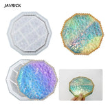Silicone Round Tray Mold Diamond Bottom Resin Casting DIY Craft