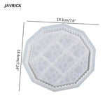 Silicone Round Tray Mold Diamond Bottom Resin Casting DIY Craft