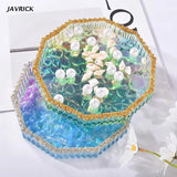 Silicone Round Tray Mold Diamond Bottom Resin Casting DIY Craft