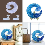 Sea Waves Desktop Ornaments Silicone Mold DIY Crafts
