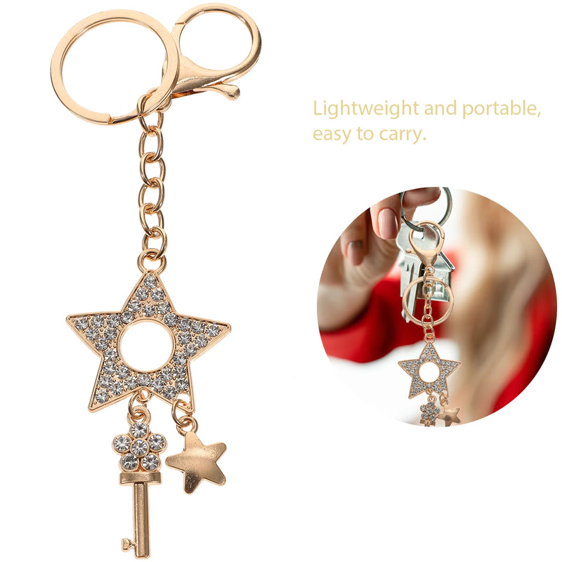 Sparkling Rhinestone Keychain Bag Charm