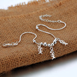 Silver Fish Bone Anklet 925 Sterling Silver Ankle Chain Women's Sandals Jewelry