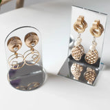 Acrylic Mirror Earrings Stud Rack Display Props