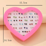 Multi-Color Rhinestone Earrings Set