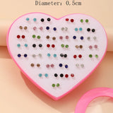 Multi-Color Rhinestone Earrings Set