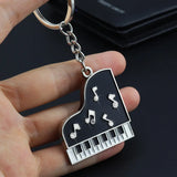 Metal Piano Keychain Personalized Small Gift Pendant