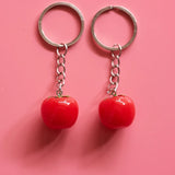Tomato Charm Keychain Book Bag Pendant DIY Accessories