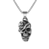 Snake Skull Necklace for Halloween Horror Parties