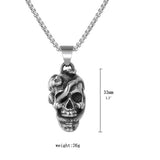 Snake Skull Necklace for Halloween Horror Parties
