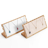 Bamboo Jewelry Display Holder Stand for Necklaces Bracelets Earrings