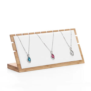 Bamboo Jewelry Display Holder Stand for Necklaces Bracelets Earrings