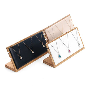 Bamboo Jewelry Display Holder Stand for Necklaces Bracelets Earrings