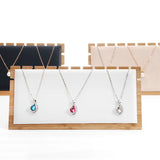 Bamboo Jewelry Display Holder Stand for Necklaces Bracelets Earrings