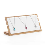 Bamboo Jewelry Display Holder Stand for Necklaces Bracelets Earrings