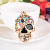 Skull Head Fencer Keychain - Metal Club Men Women Jewelry