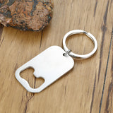Custom Engraved Bottle Opener Keychain