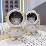 Creative Astronaut Keychain Light Up Bear Pendant