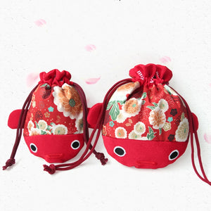 Red Retro Chinese Style Jewelry Bag for Relatives
