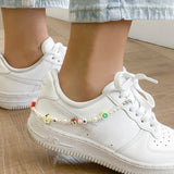 Summer Sports Beads Shoe Chain Decoration for Girl DIY Shoes Anklet