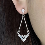 Flash Round Diamond Stud Earrings for Women Wedding Gift
