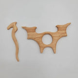Funny Animal Sweater Breastpin Wood Crafts DIY Scarf Pin for Party