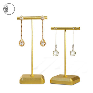 T-shaped Metal Earring Rack - Rose Earrings Storage