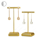 T-shaped Metal Earring Rack - Rose Earrings Storage
