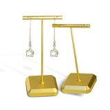 T-shaped Metal Earring Rack - Rose Earrings Storage