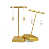 T-shaped Metal Earring Rack - Rose Earrings Storage