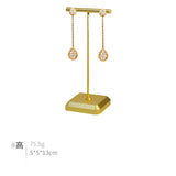T-shaped Metal Earring Rack - Rose Earrings Storage