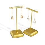 T-shaped Metal Earring Rack - Rose Earrings Storage