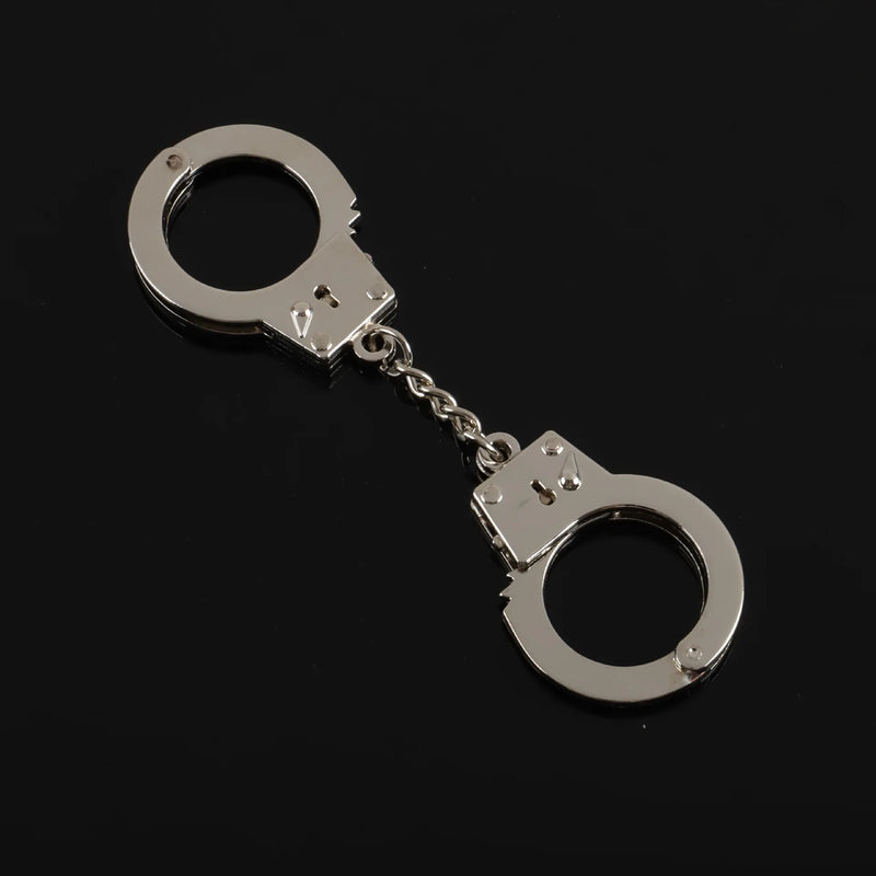 Creative Temperament Double Handcuff Key Chain Anti-Loss Ornament