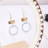 Thin Lace Earrings Storage Organizer Stand Box