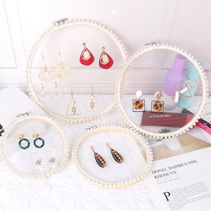 Thin Lace Earrings Storage Organizer Stand Box
