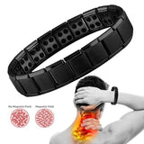 Stylish Titanium Steel Bangle Leather Bracelet