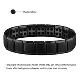 Titanium Steel Bracelet Magnetic Man Charm Masculinity Leather Bracelet