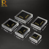 Transparent Jewelry Display Box Necklace Pendant Case Holder