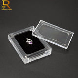 Transparent Jewelry Display Box Necklace Pendant Case Holder
