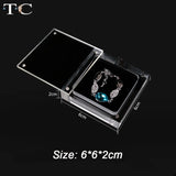 Transparent Jewelry Display Box Necklace Pendant Case Acrylic
