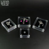 Acrylic Jewelry Display Box Necklace Pendant Case Transparent Holder